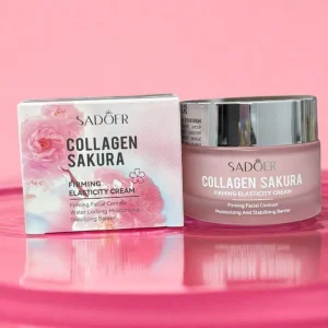Sadoer Collagen Sakura intensive moisturizing and nourishing face cream, 50 g