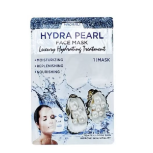 Hidratáló arcmaszk, szalvéta típusú, gyöngykivonattal, Wokali, Hydra Pearl, 30 ml