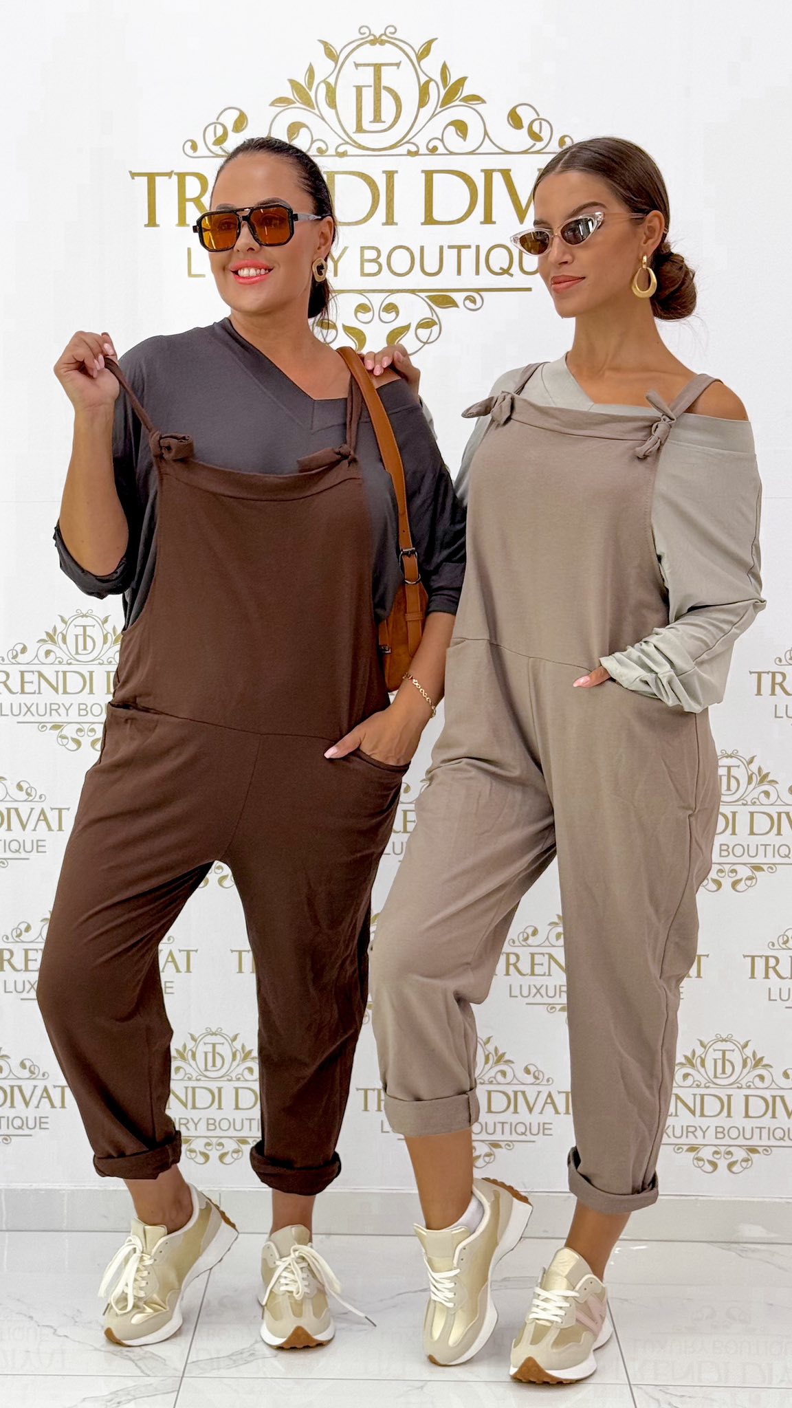 Laza, elől zsebes, vissza hajtós szárú, pántos overál - Image 9