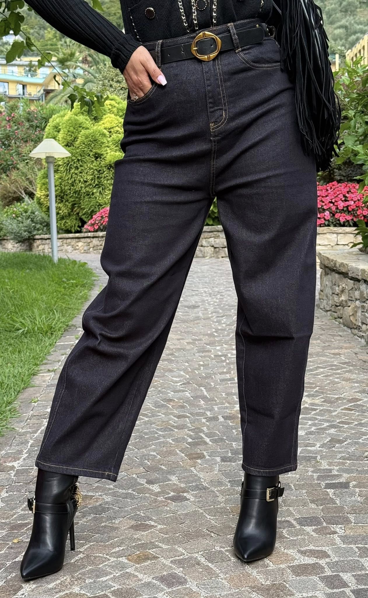 Baggy FIT, sötét indigókék színű farmernadrág "BG1079-1" - Image 2