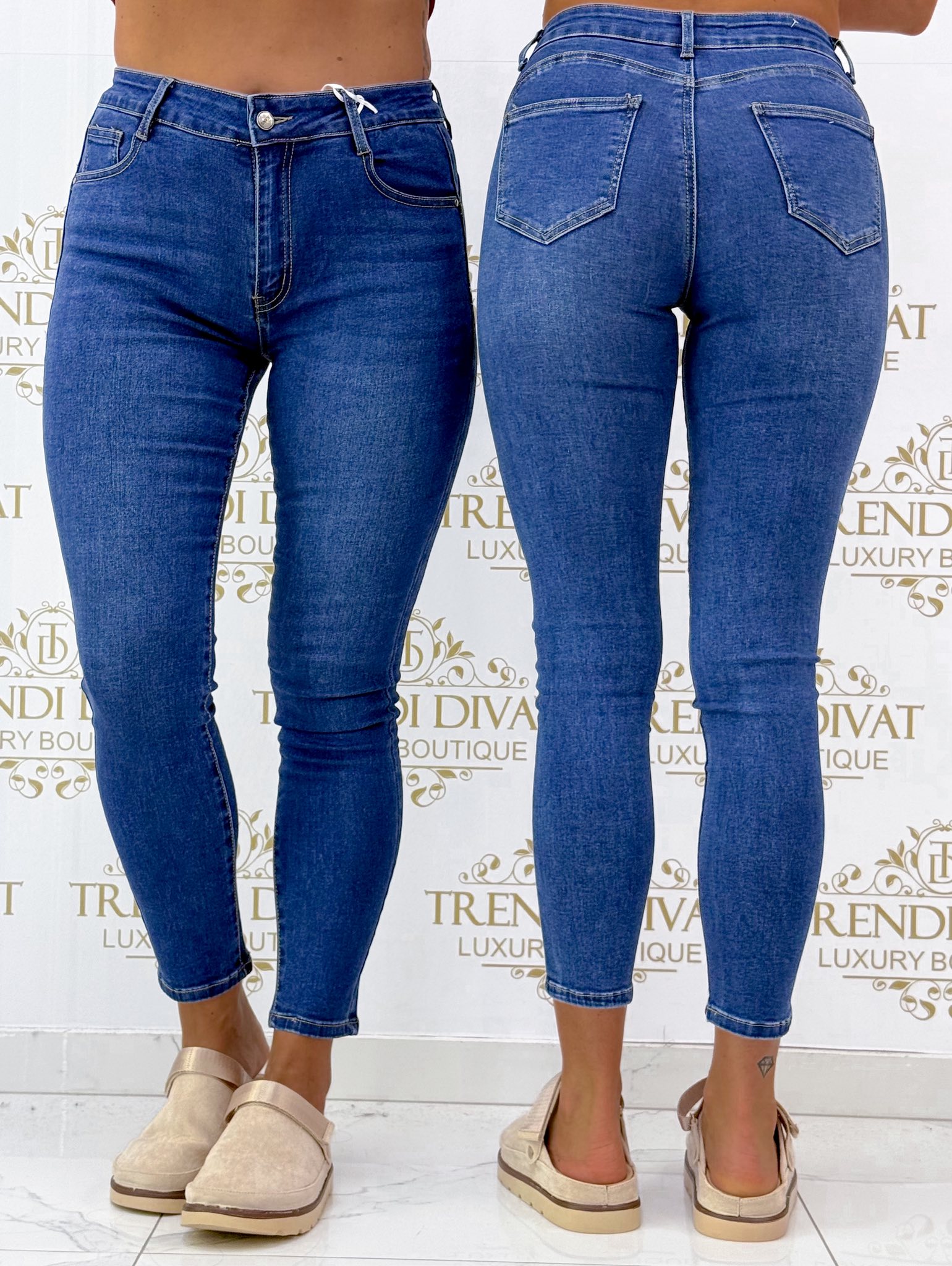 Középkék színű farmernadrág "SZ1206" - Image 3