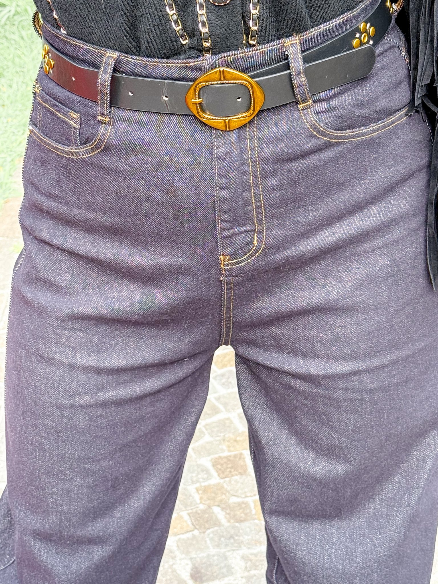 Baggy FIT, sötét indigókék színű farmernadrág "BG1079-1" - Image 7