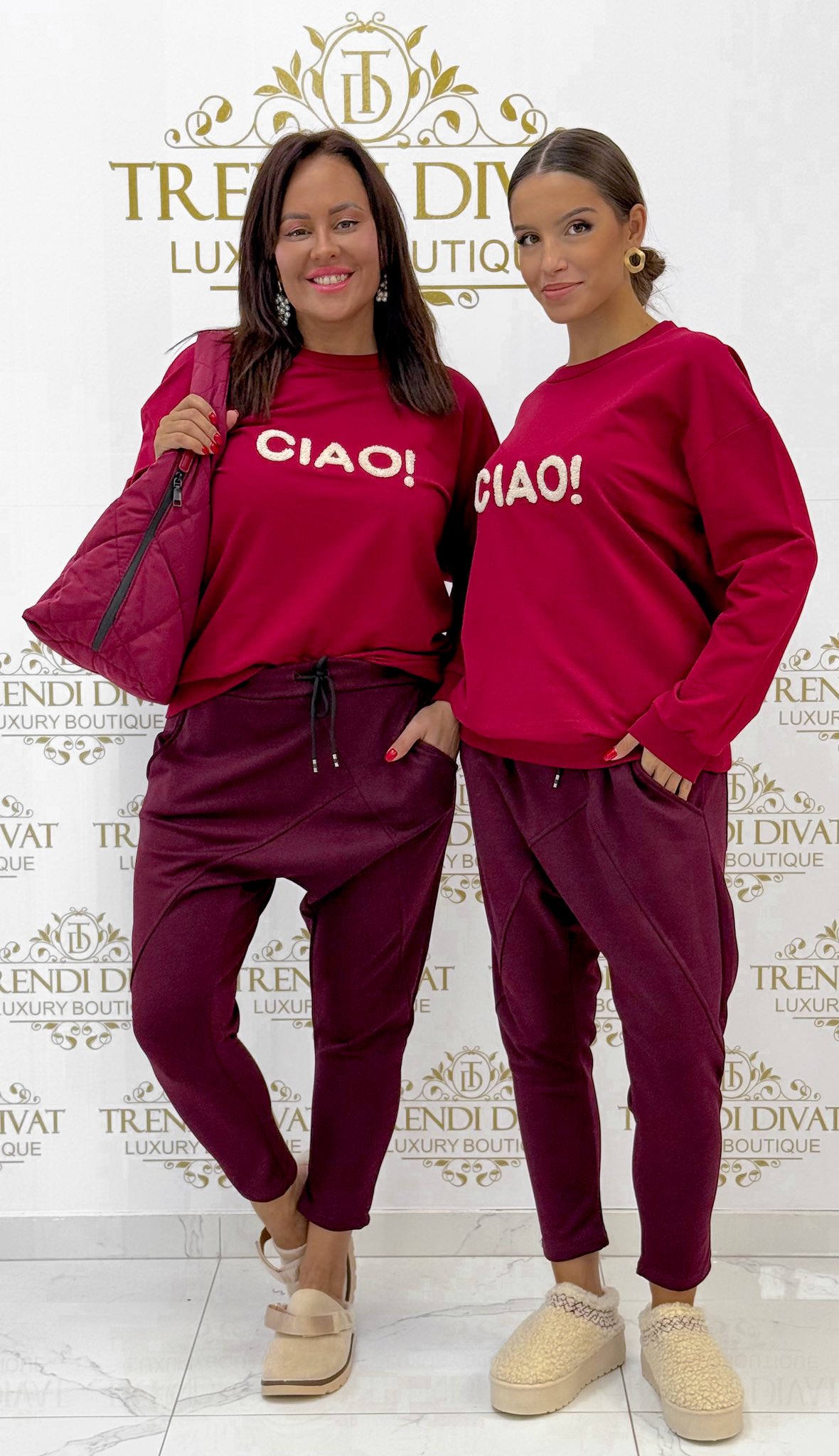 Puha anyagú, elasztikus, kellemesen meleg, ülepes fazonú nadrág - Image 7