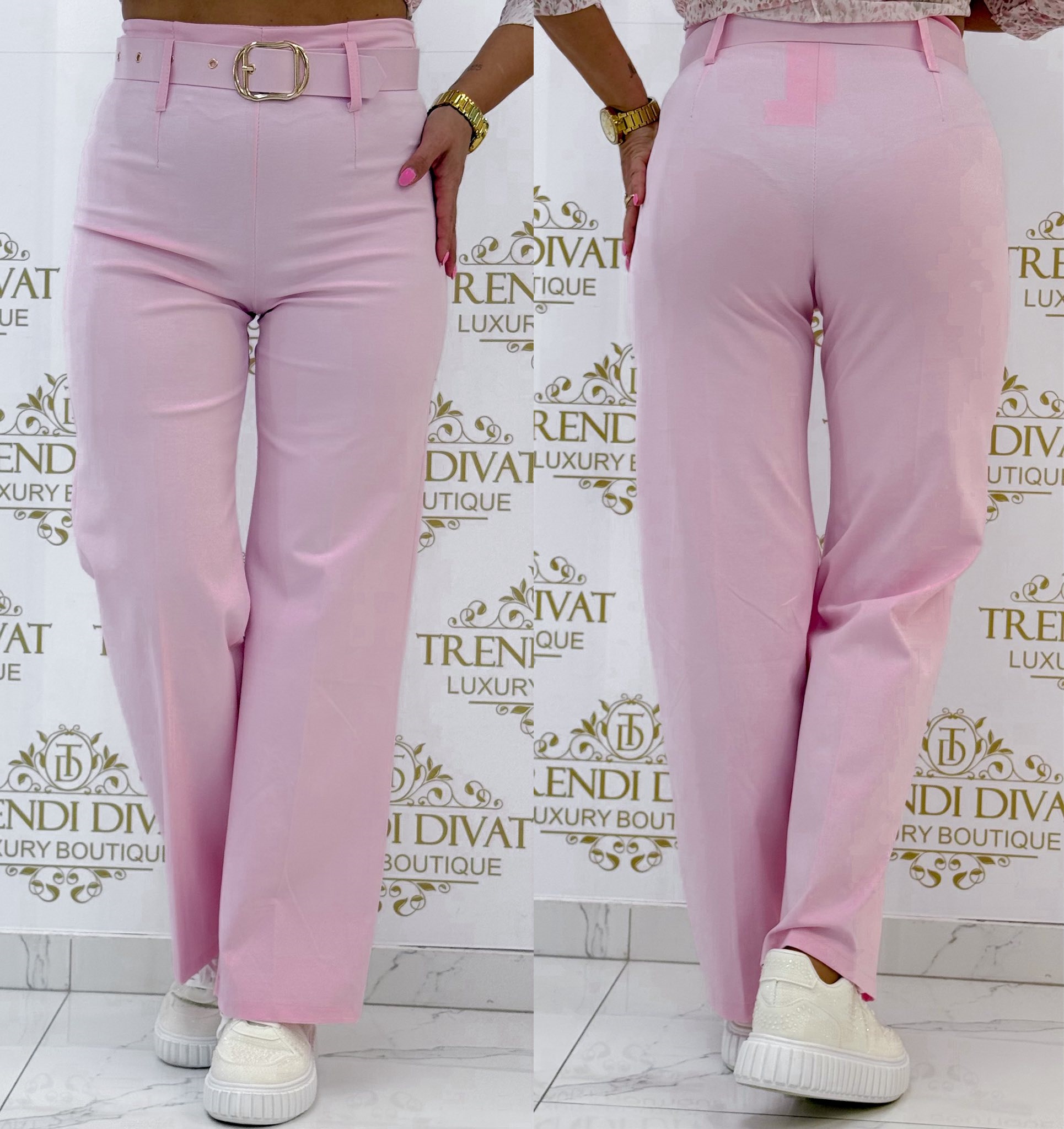 Elegáns palazzo nadrág, ajándék övvel