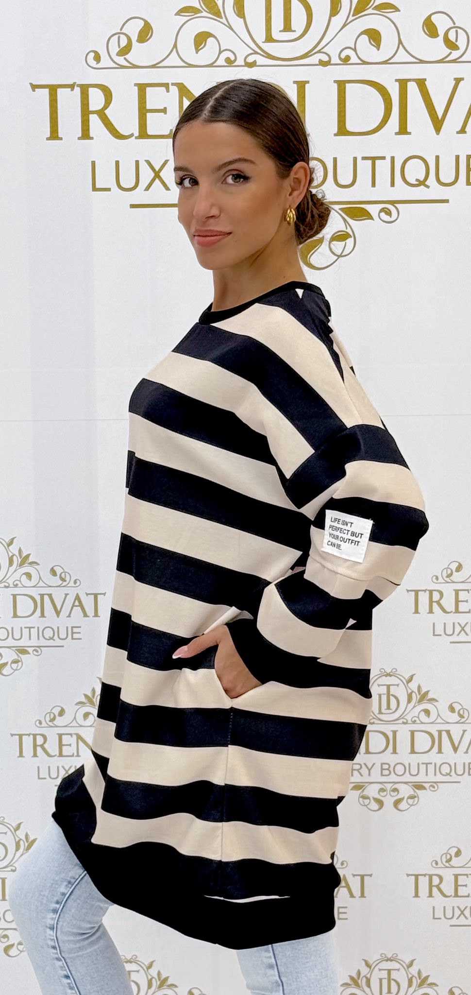 Zsebes, csíkos tunika - Image 22