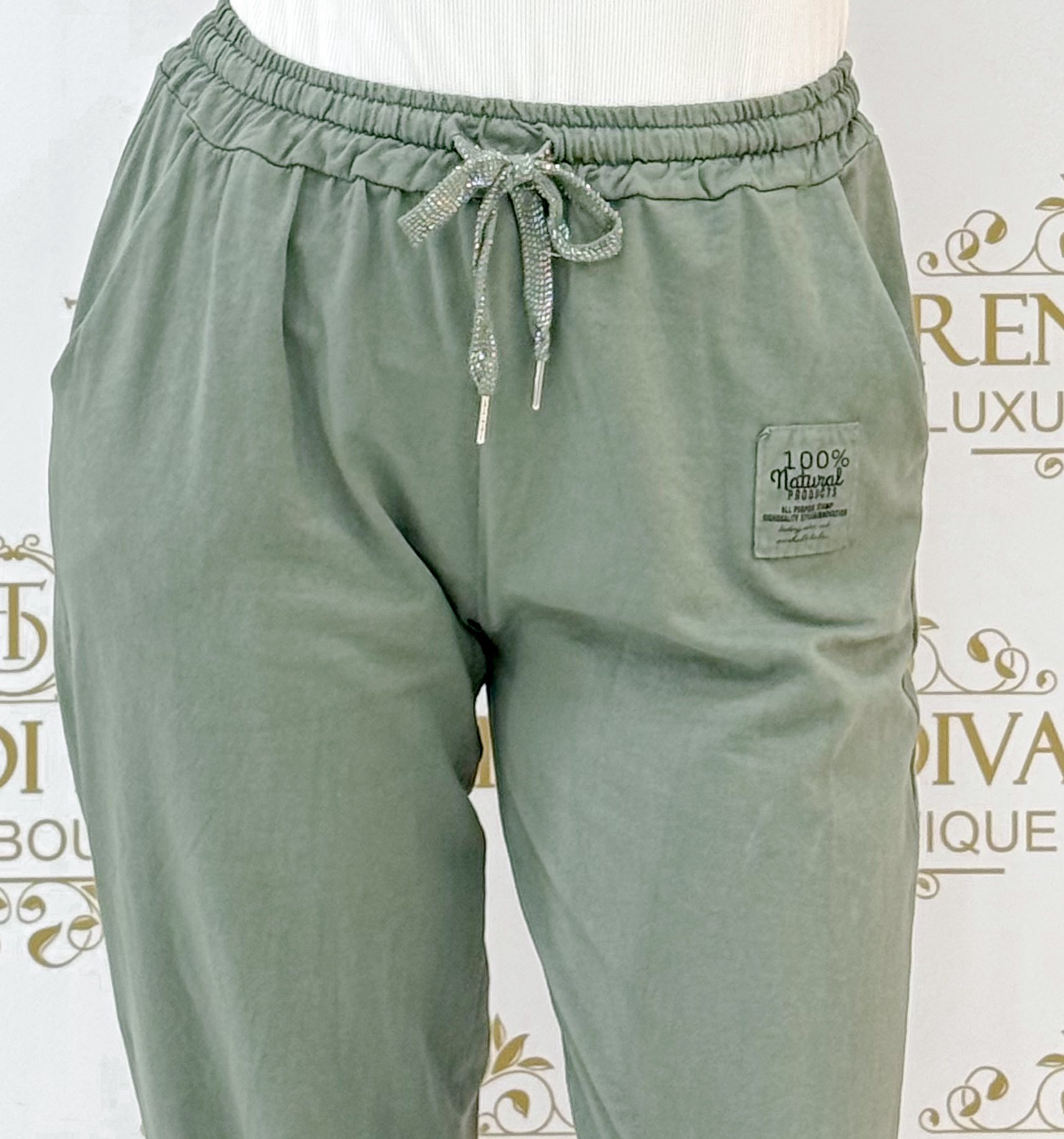 Gumis derekú, "100% Natural" bilétás, szabadidő nadrág - Image 23