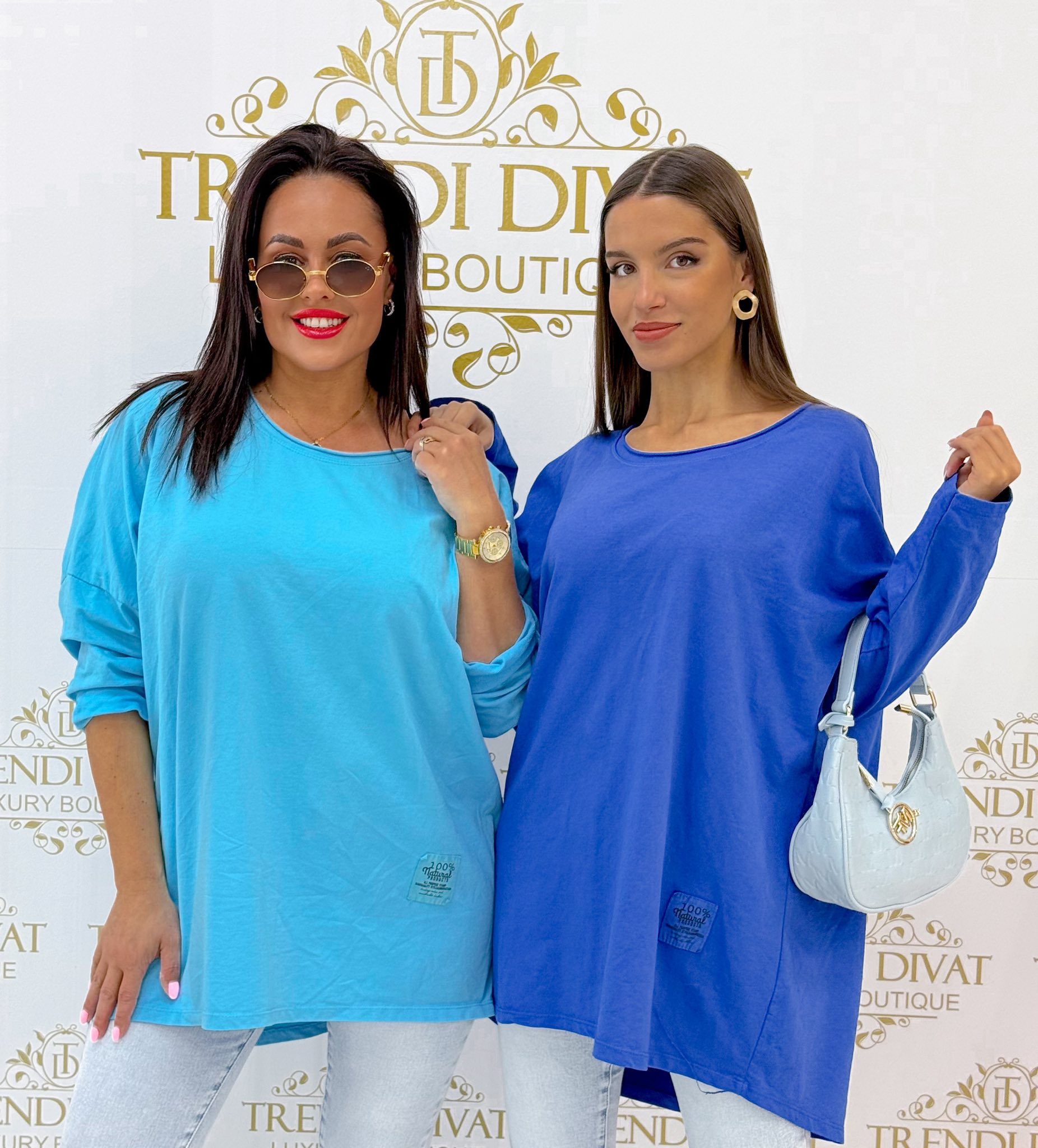 "100% Natural" bilétás, laza fazonú tunika - Image 31