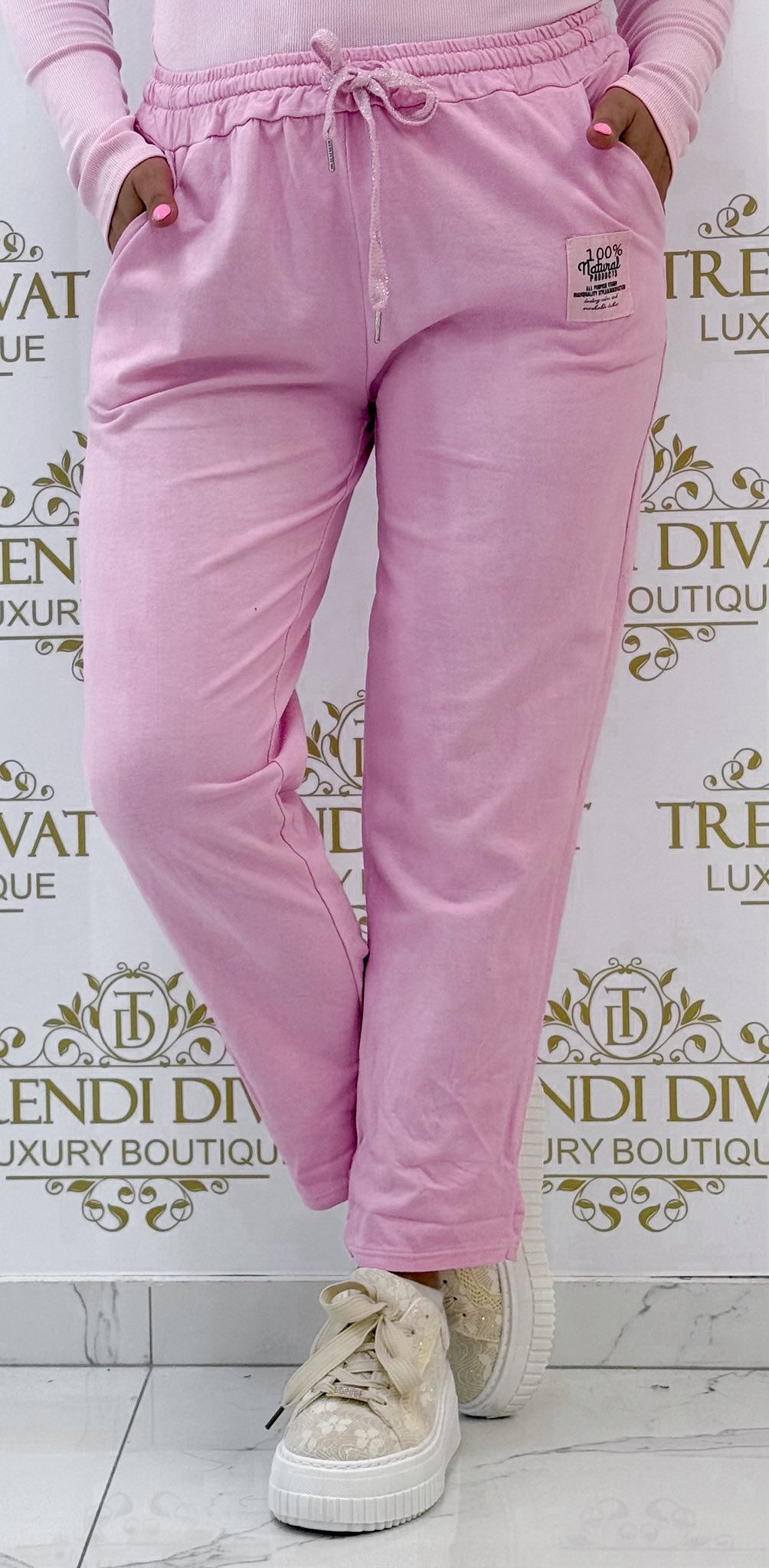 Gumis derekú, "100% Natural" bilétás, szabadidő nadrág - Image 7