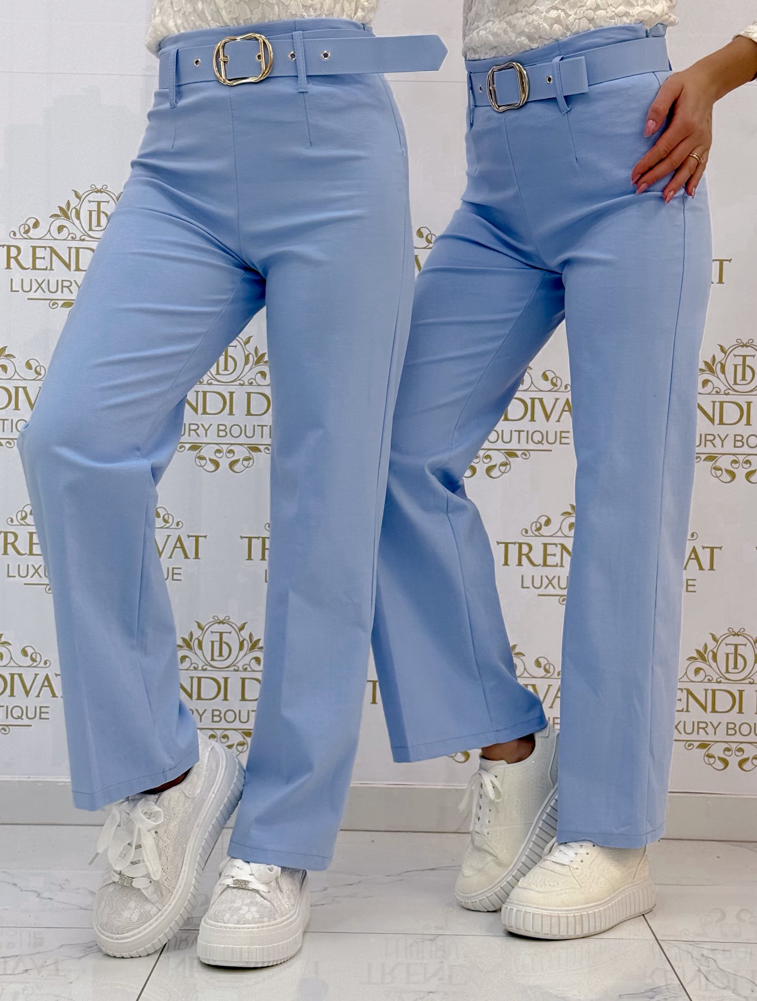 Elegáns palazzo nadrág, ajándék övvel - Image 4