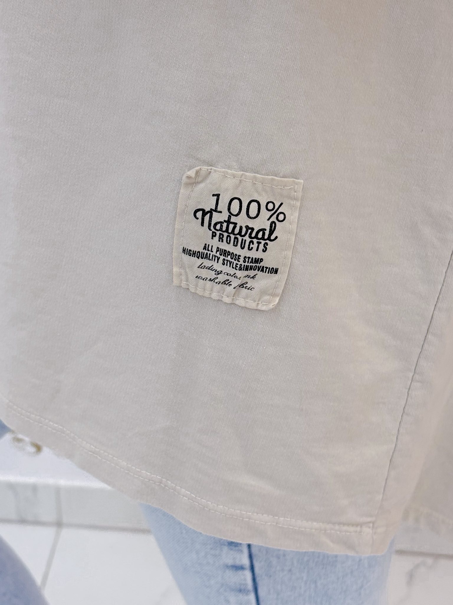 "100% Natural" bilétás, laza fazonú tunika - Image 9