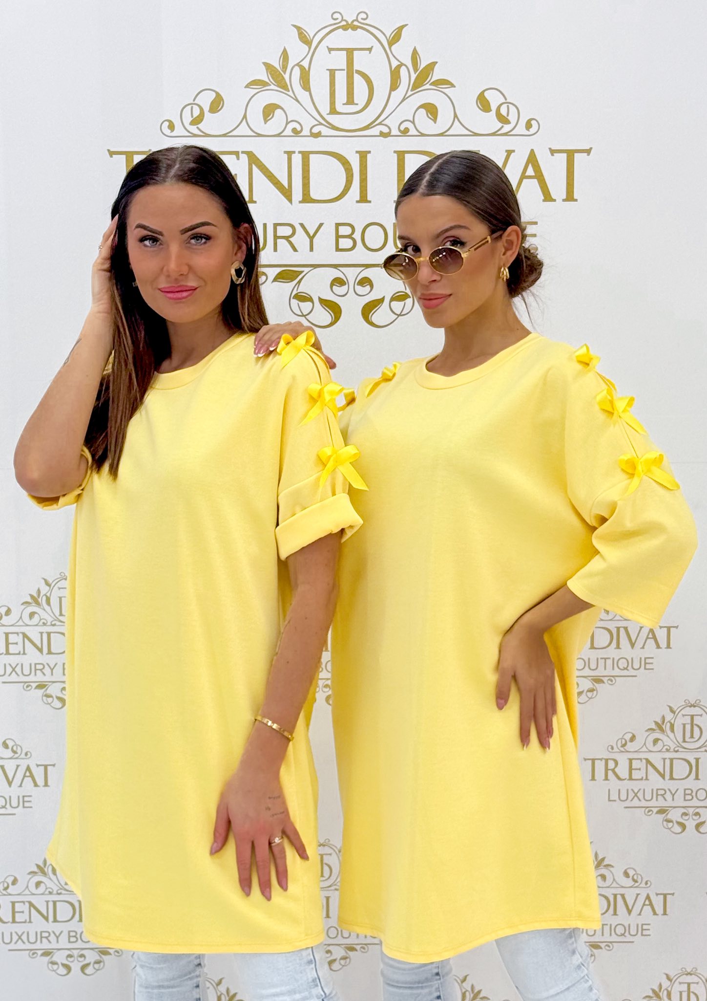 Selyem masnikkal díszített, 3/4-es ujjú tunika - Image 2