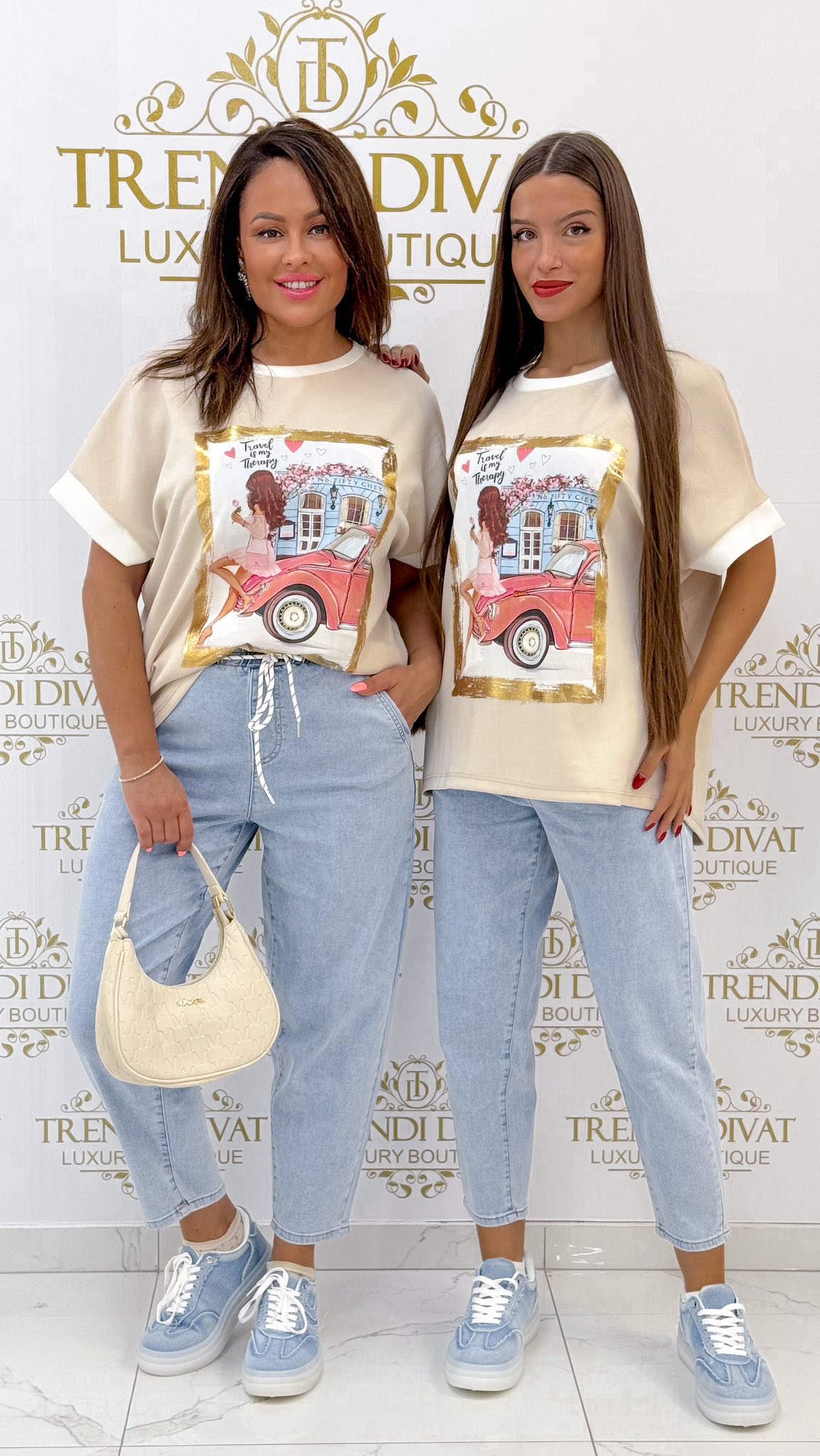 Laza fazonú, trendi mintázatú felső - Image 14