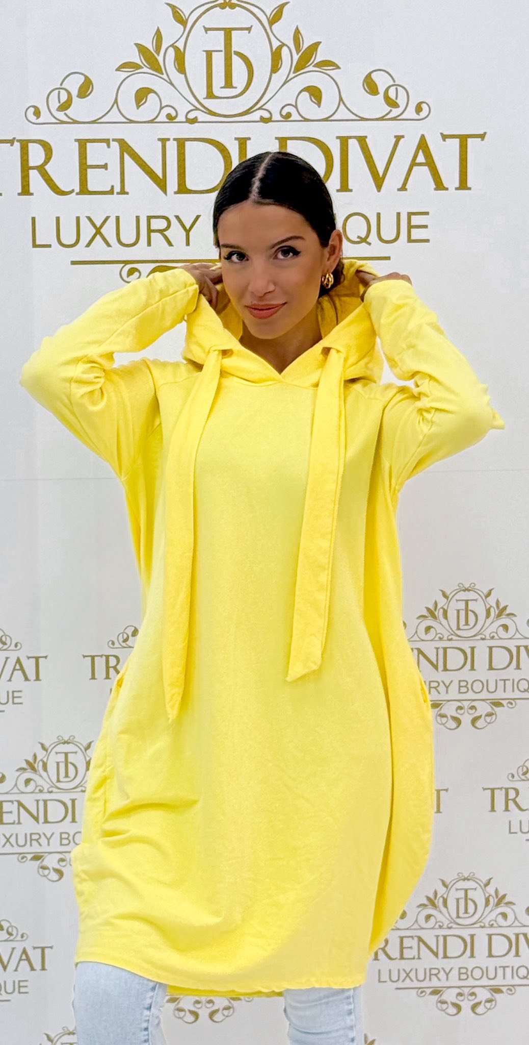 Kapucnis, hagyma fazonú, zsebes tunika - Image 28