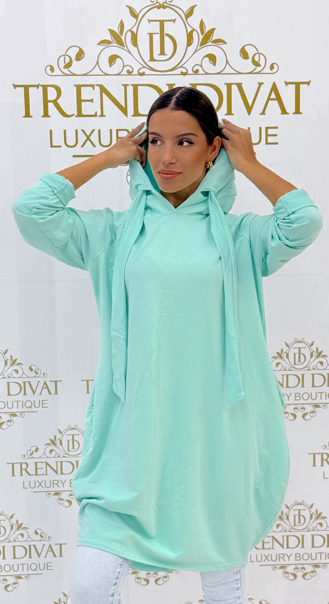 Kapucnis, hagyma fazonú, zsebes tunika - Image 33