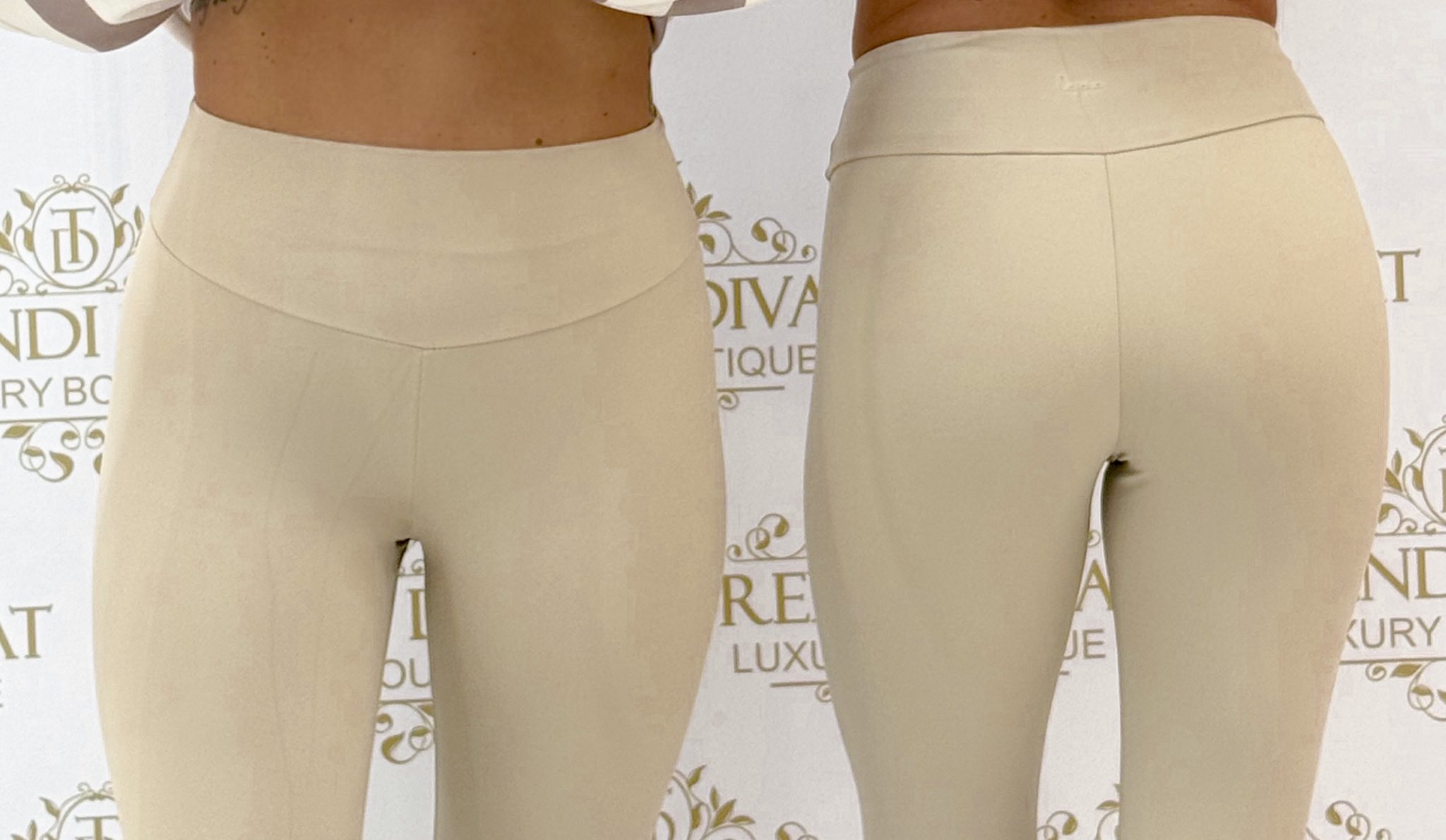 Passzés derekú, "Lapia" feliratos, puha anyagú leggings - Image 2