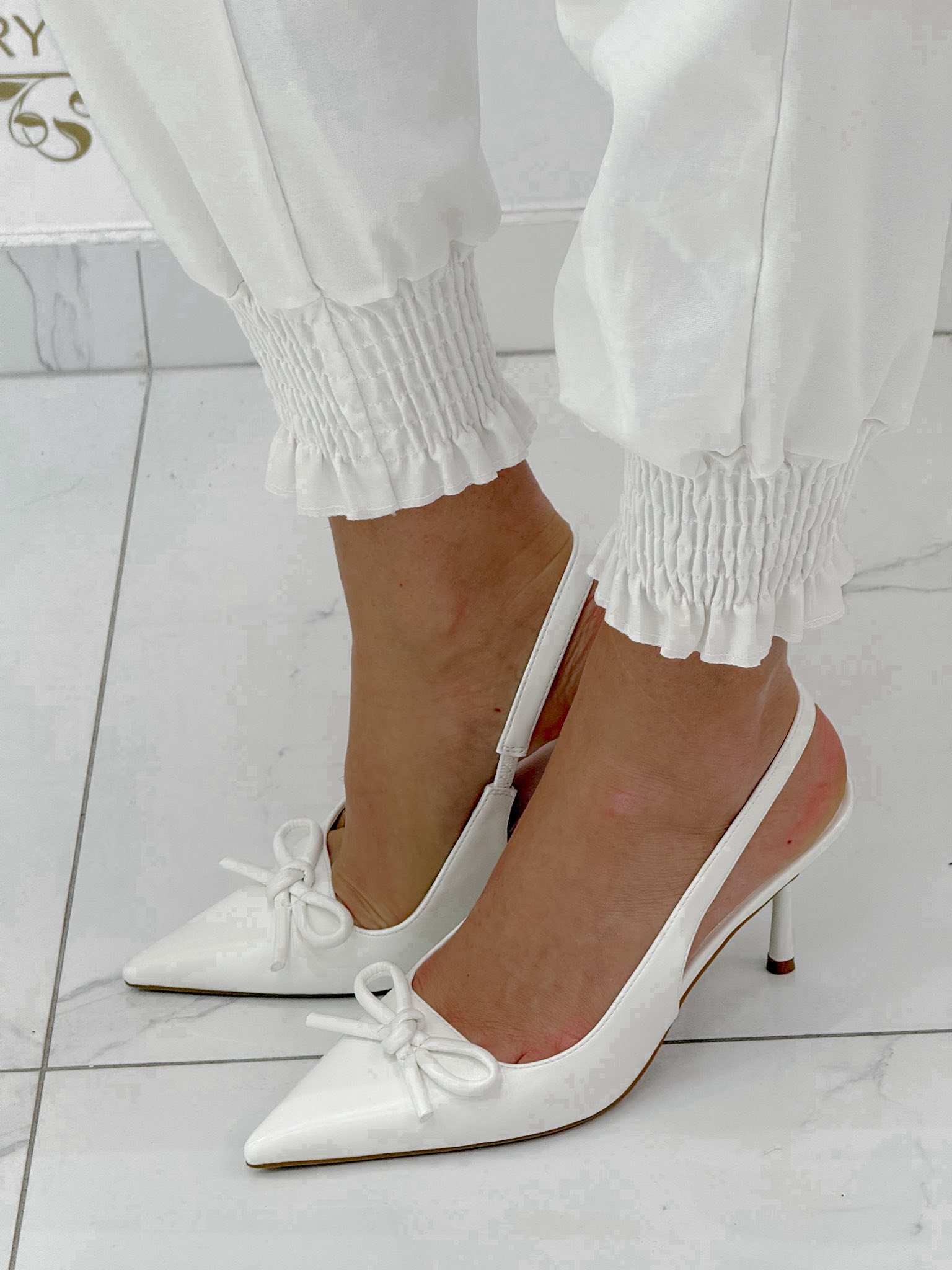 Széles gumis passzés, elasztikus vászon anyagú nadrág, ajándék övvel - Image 28