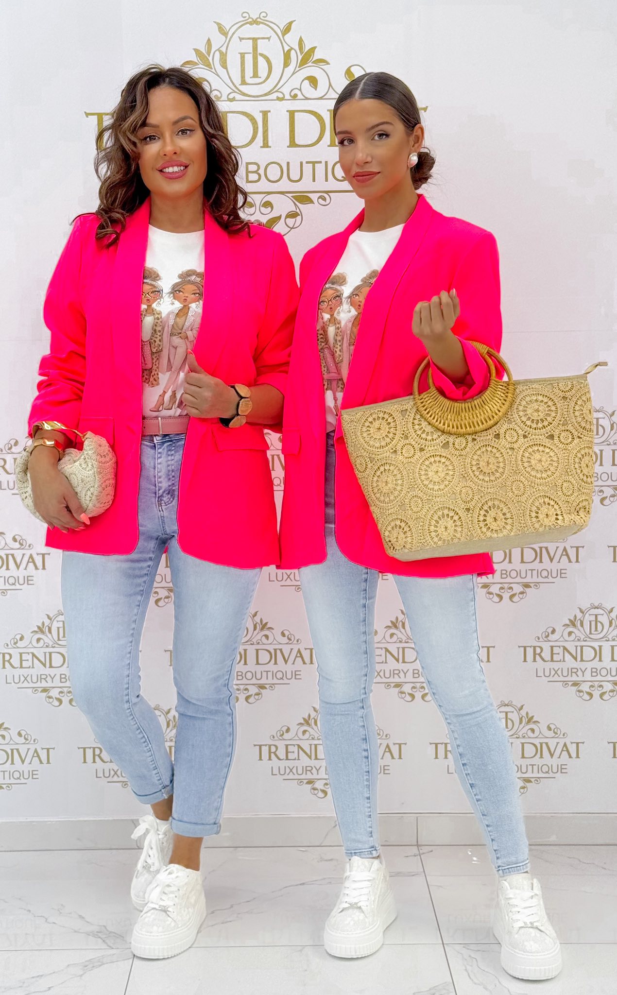 Plus size, 3/4-es húzott ujjú, válltöméses blézer - Image 20