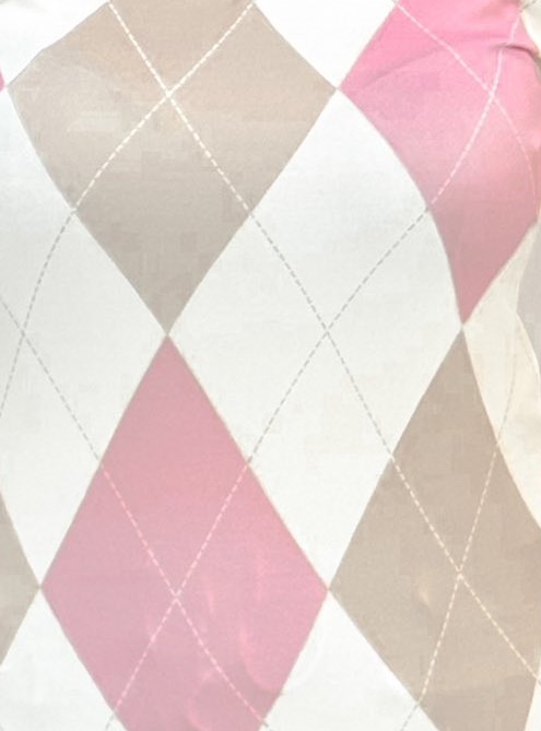 barna-rózsaszín rombusz minta