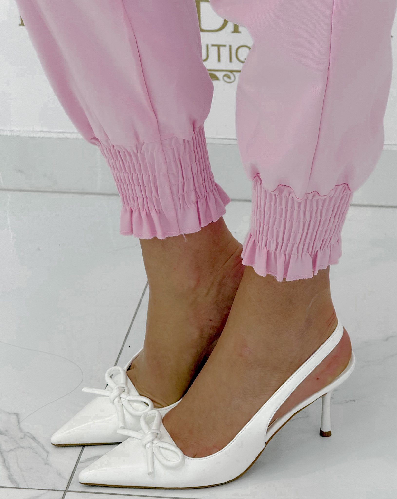 Széles gumis passzés, elasztikus vászon anyagú nadrág, ajándék övvel - Image 20