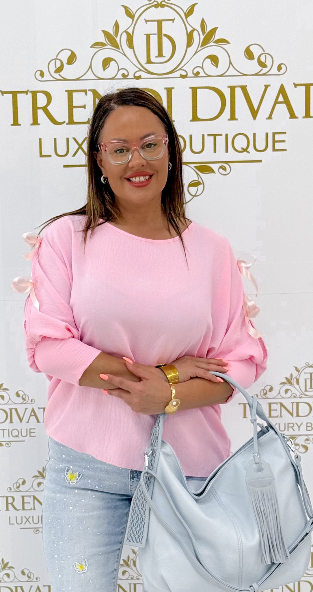 Ujján masni-díszes, szellős anyagú kis felső - Image 19