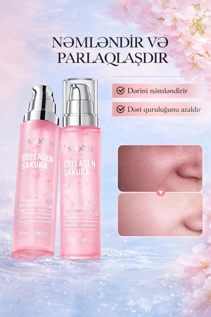 Sadoer Collagen Sakura Tonik, 100 ml - Image 2