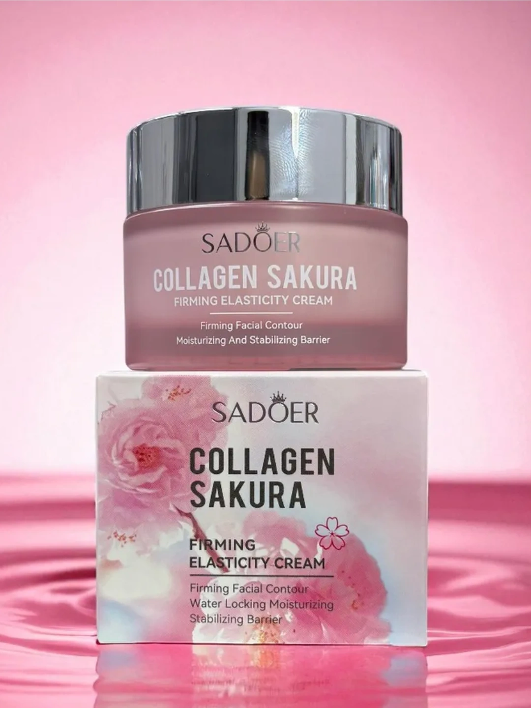 Sadoer Collagen Sakura intenzív hidratáló és tápláló arckrém, 50 g - Image 2