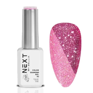 Next By Zellia Gél Lakk 10Ml - Color Diamond Gel- 001