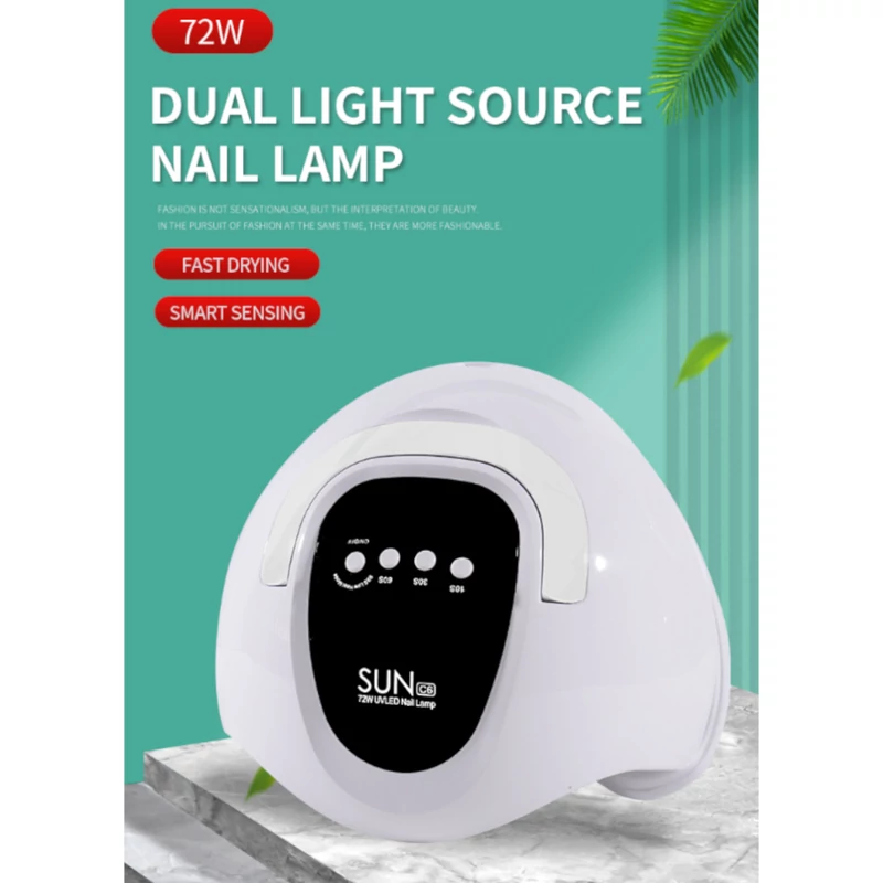 Műkörmös Uv/Led Lámpa | Sun C6 | 72W | Fehér - Qqf-2303202 - Image 3