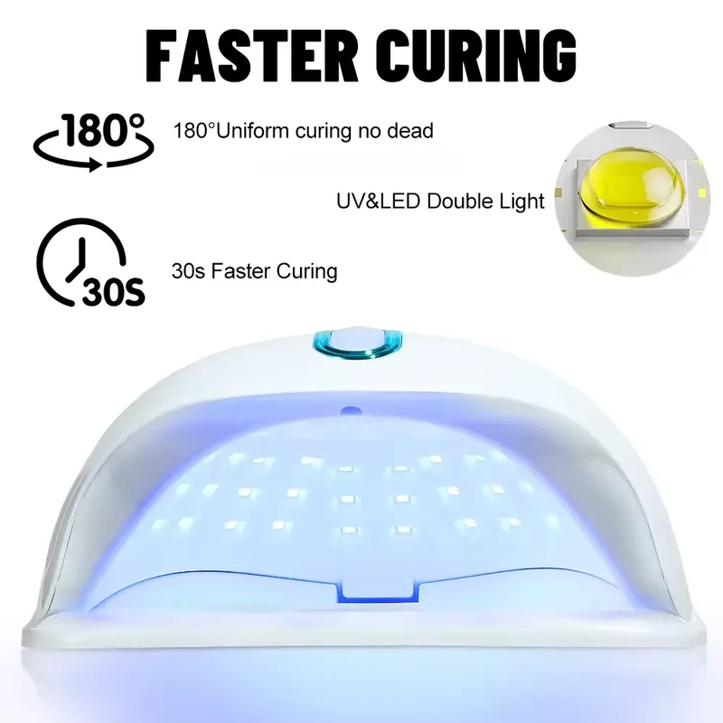 Nagy Teljesítményű, 268 W-Os Gél Uv Led-Es Körömlámpa - 57 Led-Del - Sun S5 - Rosegold - Image 6
