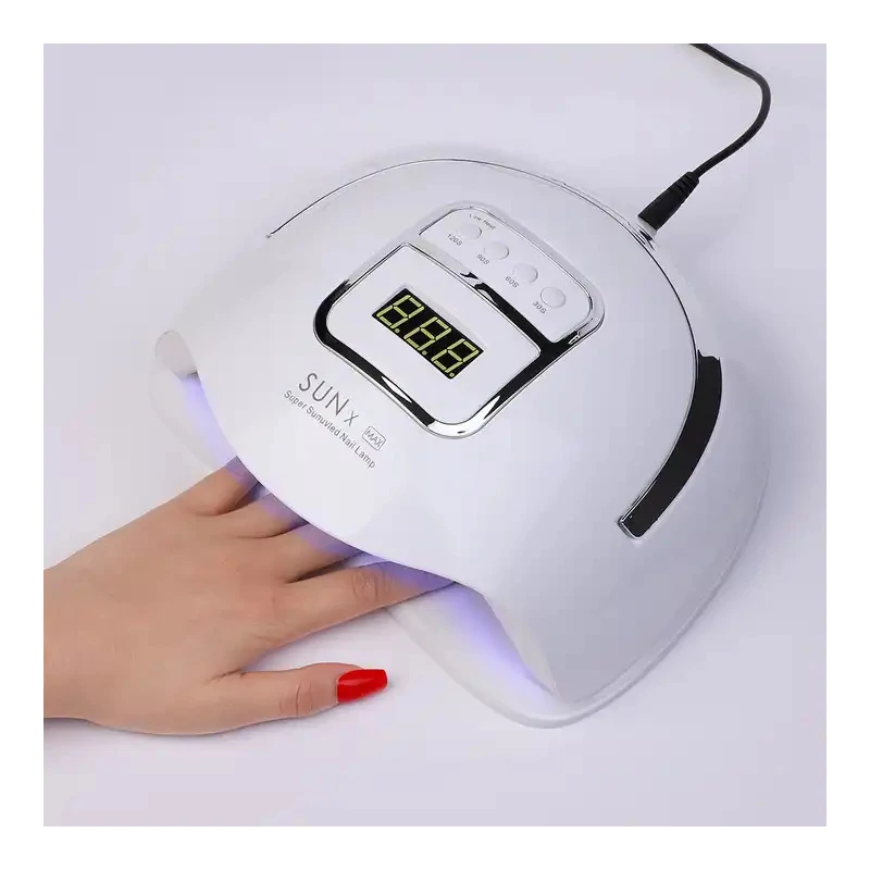 Nagy teljesítményű, 228W Max UV LED-es körömlámpa - Sun X Max - 48 LED - Fehér - Image 4