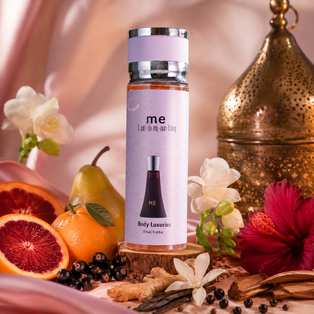Body Luxuries, Me I will do my own thing 250 ml-es testpermet